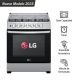 LRGZ5253S - Cocina De Pie 6 Hornillas Horno 146.5L Encendido Automático y Válvula de Termostato Inox LG