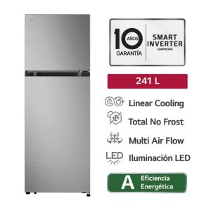 VT24BPY - Refrigeradora Top Freezer 241Lt Linear Cooling con Multi Air Flow, Prime Silver  LG