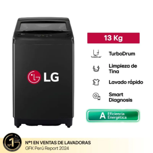 WT13OBVTB - Lavadora Carga Superior con TurboDrum™, 13Kg Onyx Negro LG