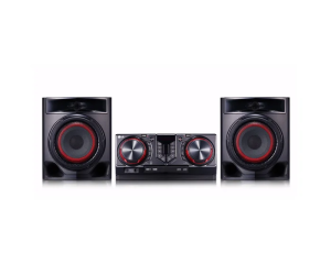 CJ44 - Mini Componente 480W, Multi Bluetooth, 2 Entradas Usb, Mp3,Karaoke, Xboom, Efectos Dj LG