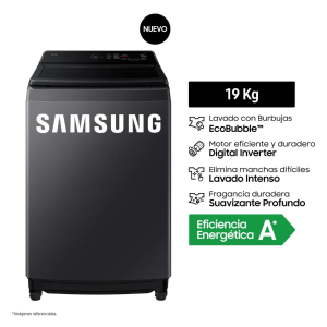WA40F19E7CPE - Lavadora Automática Tecnología EcoBubble Grafito 19Kg Samsung