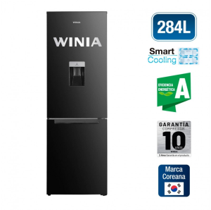 WRB-28HCBD - Refrigeradora Negro 284 Lt Invertida Winia