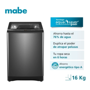 LMA6120WDGBB0 - Lavadora Automatica Safe & Clean Gris Diamante 16Kg Mabe