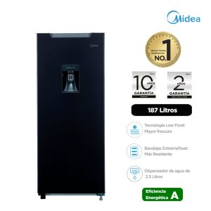 MDRD190ANLXW-PE - Refrigeradora Jazz Black 187Lt Frost 1 Puerta Midea