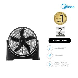 MFA204MB-PE - Ventilador De Piso 70W Negro Midea