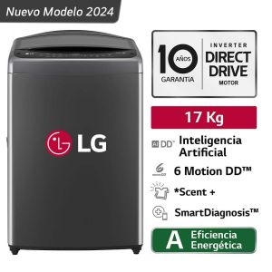 WT17BV6T - Lavadora Automática Carga Superior Con AI DD 17Kg Negro LG